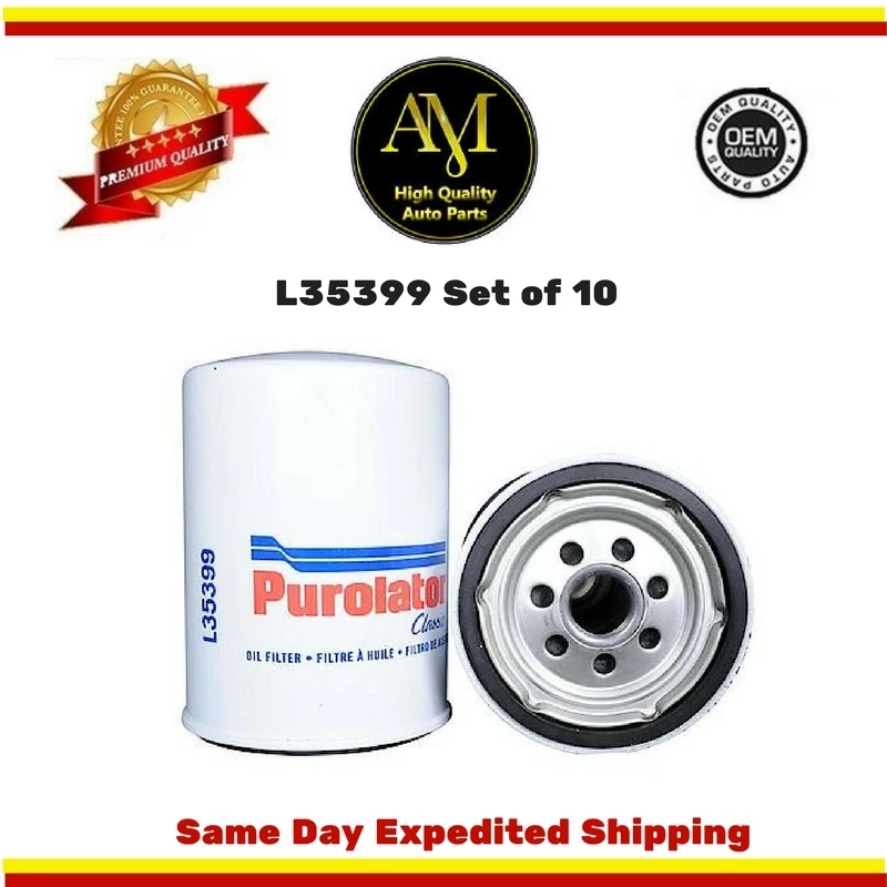 Комплект из 10 масляных фильтров двигателя L35399 для Chevrolet Silverado 3500 GMC Sierra 6,6 л - Изображение 2 из 2