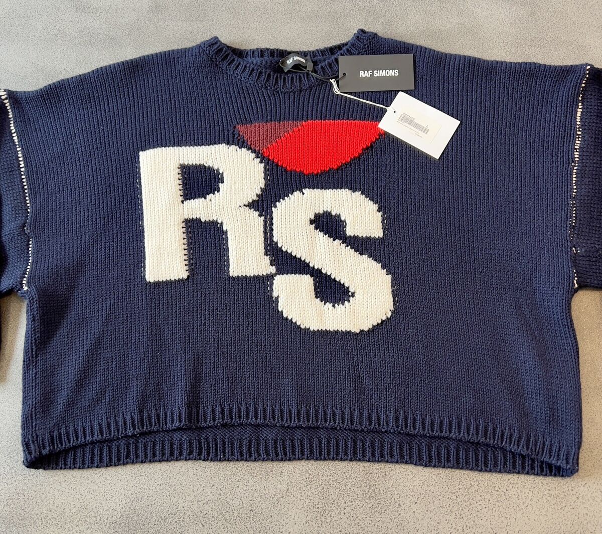 NEW WITH TAGS RS Raf Simons AW 2019 Cropped Oversized Knit NEW WITH TAGS RS Raf Simons AW 2019 Cropped Oversized Knit