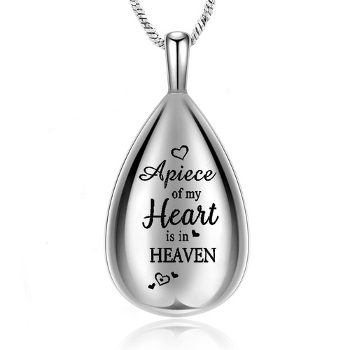 Customize Teardrop Cremation Jewellery Mini Urns Necklace For Ashes Urn Pendant - Picture 3 of 13
