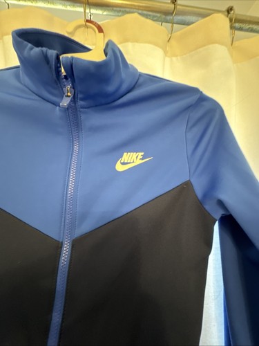 Nike Trainingsjacke Jungen M Blau Reißverschluss Standard Fit Logo Two Tone Block - Bild 4 von 8