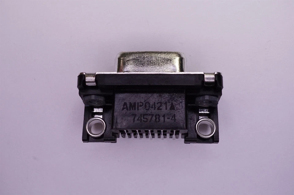 Lot of 2 745781-4 Tyco D-Sub Connector 9Pos Female 2.74mm RightAngle ThroughHole - Image 2 of 3