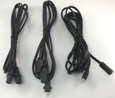 Lot of (3) OKIN / LIMOSS Recliner / Chair Extension Cables & Splitter Y-Cable