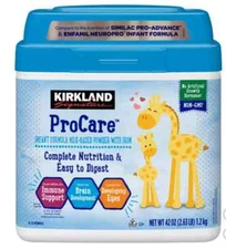 Kirkland Signature ProCare with Dual HMO's, Non-GMO Infant Formula 42 oz 2- pack