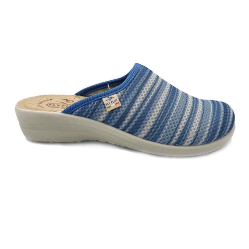 Pantofole Ciabatte Donna FLY FLOT Chiuse Estive Plantare Pelle da Casa  Comode | eBay
