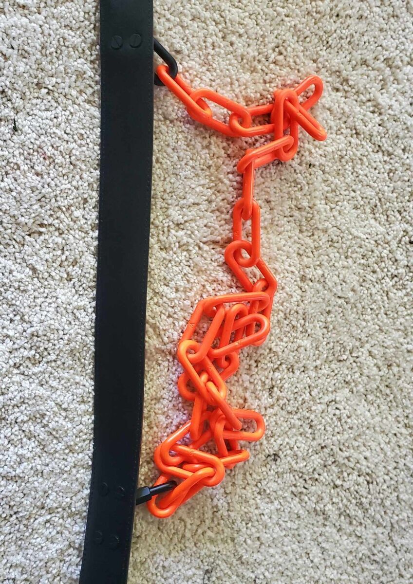 Louis Vuitton Mens Virgil Abloh Runway Belt with Orange Louis Vuitton Mens Virgil Abloh Runway Belt with Orange