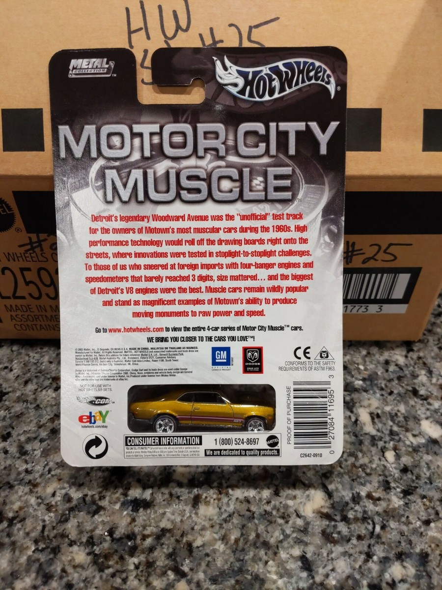 Hot Wheels Motor City Muscle '68 Chevy Nova 3/4 Real Riders | eBay