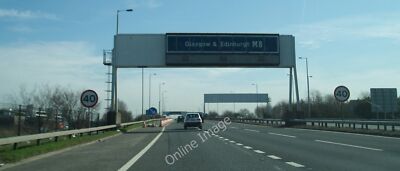 Foto 6x4 Overhead Gantry M8 Paisley Overhead Schild auf der M8 bei Glasgow A c2010