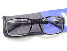 Foster Grant Dan Mens Black Reading Glasses + Case 53□18-140 Choose Strength
