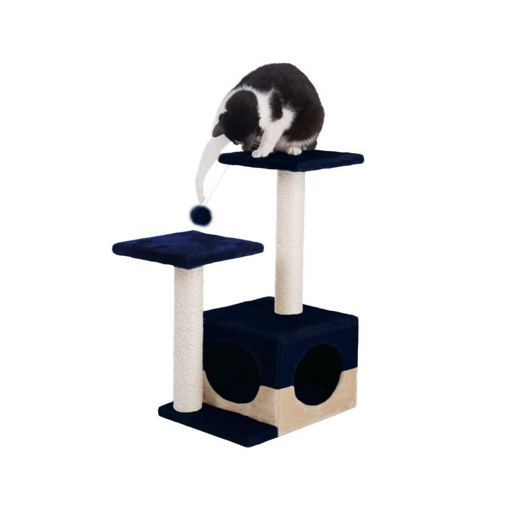 Arbre à chat HK1010 avec griffoir sisal et double plateforme