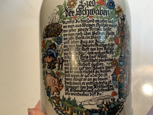 Ein Genutes TK Bavaria Alemania Cerveza Piedra Con Tapa Der Schwaben 0.5L - Imagen 9 de 9