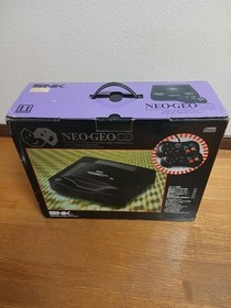 SNK Neo Geo CD Console Complete Set Black With Box & Manual & Soft Tested Used