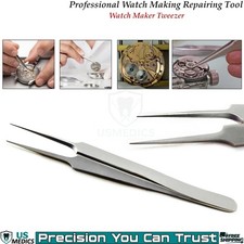 Watch Maker Repair Tweezer Precision Stainless Steel Anti Magnetic Repair Tool