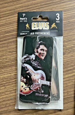 Elvis Presley Car Air Fresheners 3 Pack ''Vanilla'' Official Licensed New