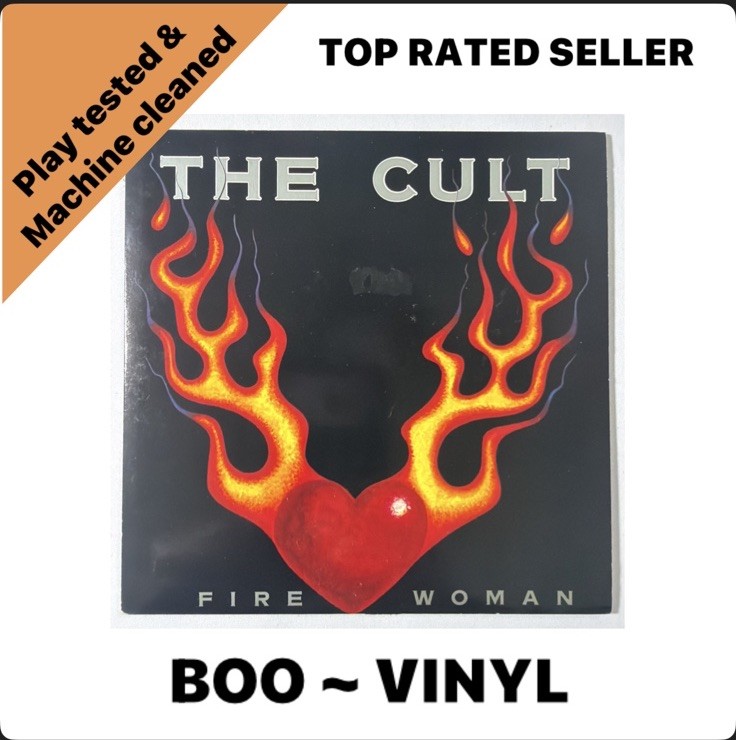 The Cult Fire Woman 45 Vinyl 7” Picture Sleeve EX / EX