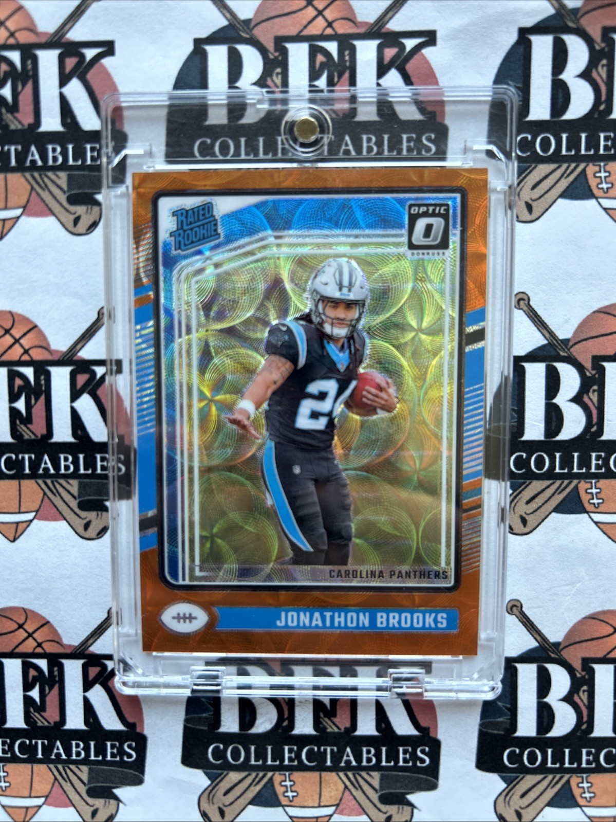 2024 Panini Optic Jonathon Brooks #258 Orange Scope Prizm /79