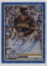 2020 Bowman Chrome Rookie Blue Refractor 99/150 Trent Grisham #CRA-TG Auto 0vd2