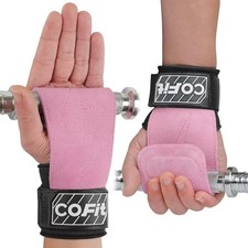 Wrist Straps for Weightlifting, Standard size palm length over 7in 02. Pink