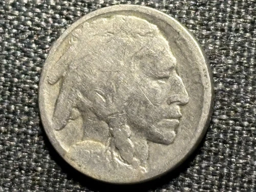 1913 Type 2 Buffalo Nickel - Clear Restored Date - Good Circulated Condition