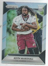 2016 Panini Prizm Silver Prizm Keith Marshall Rookie #261 Washington Commanders