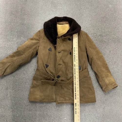 Vintage 40s Monarch Barnstormer Warm Belted Overcoat image 18