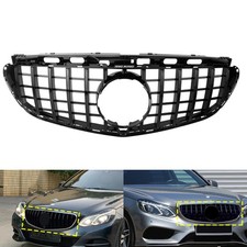 Schwarz K&uuml;hlergrill GT Front Grill f&uuml;r Mercedes E-Klasse W212 S212 4-T&uuml;r 2014-16