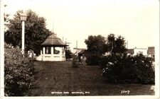 Whitehall Wisconsin Seymour Park RPPC Real Photo Postcard Posted 1935