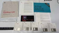 Apple StyleWriter 1200 Macintosh Mac Software Floppy 5 Disks With Manual READ