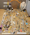 Antique To Costume Jewelry Lot 330+ Pieces Avon, SARAH COVENTRY, Trifari & More