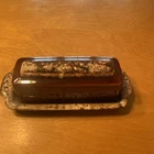 Vintage Hull Pottery Brown Drip Glaze Butter Dish USA OvenProof Kitchenware 60's