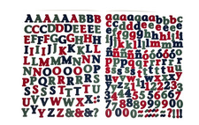 Creative Memories MINI Multicolor Alphabet Letter Sticker Sheet Old Style