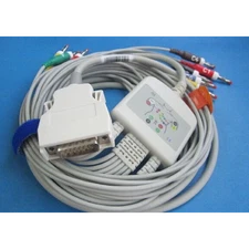  ELI150 ELI 250 ECG Mortara Ekg cable 15pins banana 4mm ending AHA free shipping