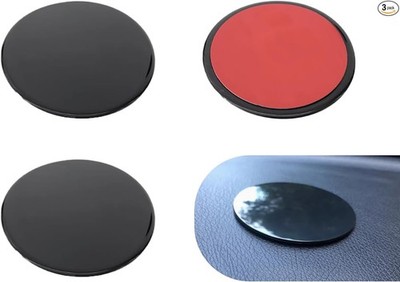 3PCS Adhesive Dashboard Pad Mounting Disk, 2.87'' Dashboard Pad, Self-Adhesive Mo