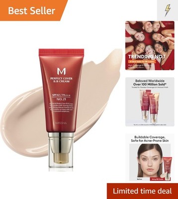 M Perfect Cover BB Cream No.21 Light Beige - Light with Cool Undertone SPF 42...