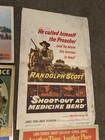 9 Vintage 1950’s Movie posters Lobby Type, Western & Bogart !! — photo 5