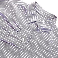 AYR The Everyday Button Down Shirt Mens L Whit 100% Portuguese Oxford Cotton