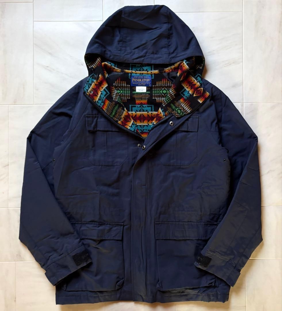 Sofnet Pendleton Mountain Parka Navy L Size -Coll… - image 6