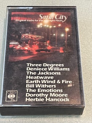 Satin City - Cassette Tape Album - 1978 CBS - The Jacksons, Heatwave, Emotions