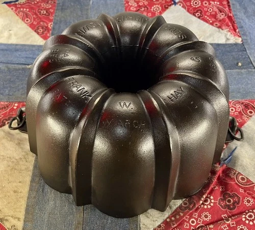 🔥🔥Griswold Mfg “Frank Hay & Sons” Cast Iron Bundt Cake Pan 965🔥🔥