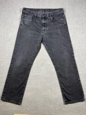 Canali Jeans Mens 52 Gray Regular Fit Denim Made In Italy Pants Straight Leg