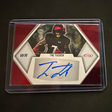 SAGE Tre Tucker Rookie Autograph Cincinnati Bearcats NCAA #A-TT Football Card. rookie card picture