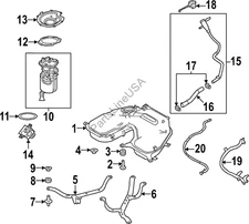 Genuine Land Rover Tank Strap Fuel LR181220