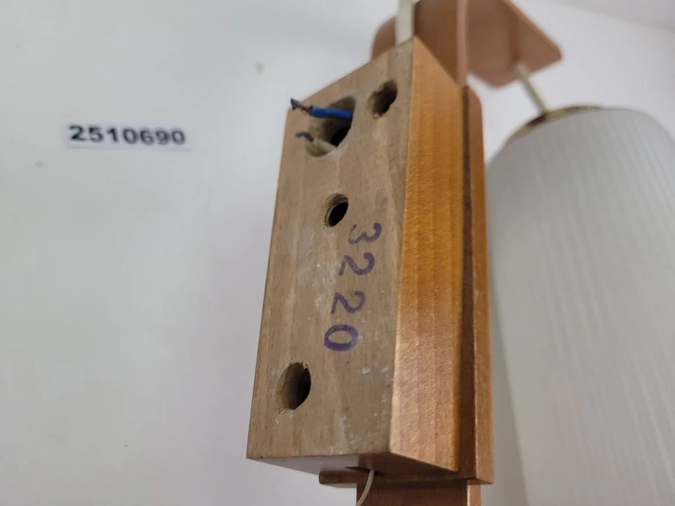 Wandlampe Hängelampe Lampe Retro 60er Mid Century Design Holz Milchglas #2510690 - Bild 3 von 4