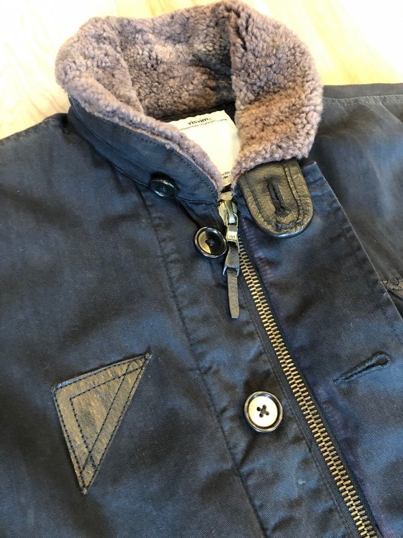 USED VISVIM DECKHAND JACKET S/BLACK/VS0001576 GOOD - image 3