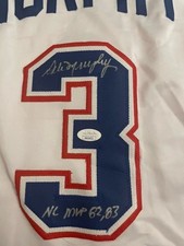 Dale Murphy Signed Atlanta Braves White Jersey NL MVP 82, 83