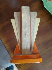 Vintage 1930s Myott sons.co Hand Painted  Art Deco Pyramid Odeon Vase,