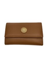 BVLGARI Leather Key Case BRW Women's