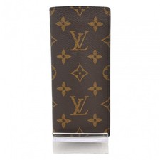 Auth LOUIS VUITTON Monogram Etui Lunettes Simple Eyeglasses Case Brown lv7810gr