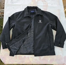 Vintage '90s Port Authority SEA RIVER Men's Large Quilted Lined Black Jacket 