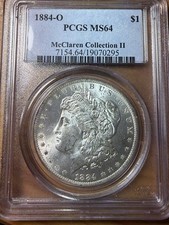 1884 O Morgan Dollar - PCGS MS64 - McClaren Pedigree - As Shown! 