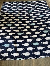 Lush Decor Whale Comforter Quilted Quilt Set Blue Size Twin Nautical Coastal